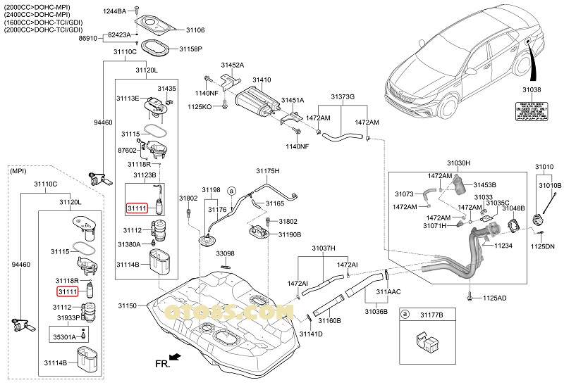 Hyundai kia 311110m000